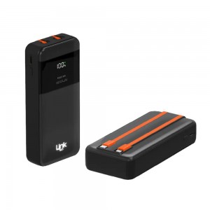 LinkTech LC23 20000 mAh 22.5W Led Ekranlı Süper Hızlı Kablolu Powerbank