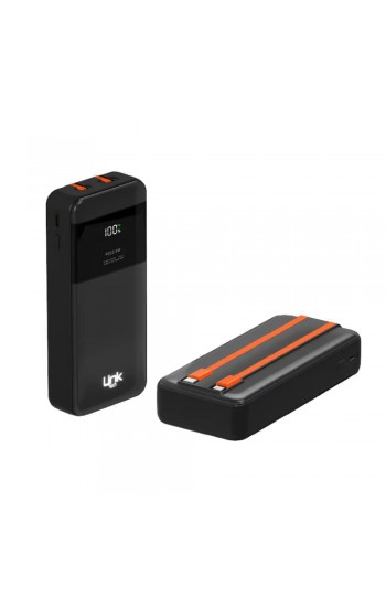 LinkTech LC23 20000 mAh 22.5W Led Ekranlı Süper Hızlı Kablolu Powerban… LinkTech LC23 20000 mAh 22.5W Led Ekranlı Süper Hızlı Kablolu Powerban…