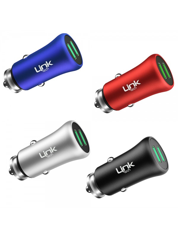 LinkTech M580 12W 2.4A Metal Araç İçi Şarj Aleti Adaptör (Başlık)…