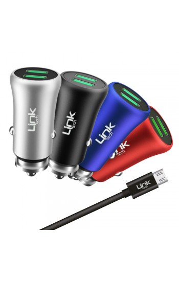 LinkTech M581 12W 2.4A Metal Araç Şarj Aleti ve Micro USB Kablo Set…