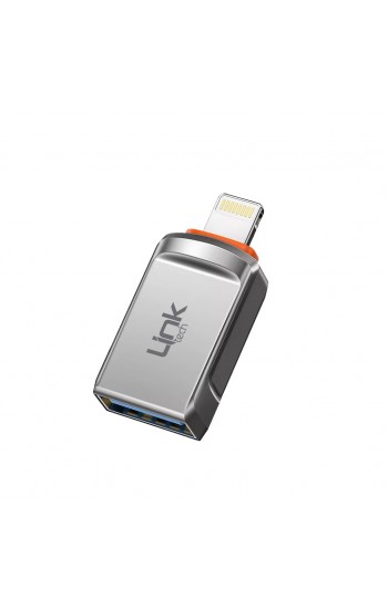 LinkTech O198 USB - iPh Lightning OTG Dönüştürücü Çevirici Metal Ad…