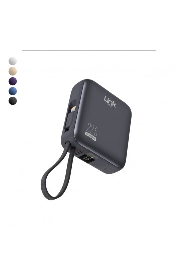 LinkTech PD22 Premium 10000 mAh 22.5W Hızlı Dahili Kablolu Powerbank…