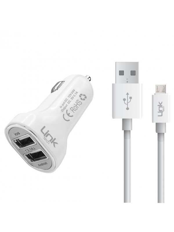 LinkTech S560 Araç Şarj Aleti ve Micro USB Kablo Set 3.1A LCH-S560…