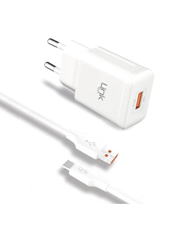 LinkTech S661 Premium 12W 2.4A QC3.0 Micro USB Otomatik Akıllı Şarj Ale…