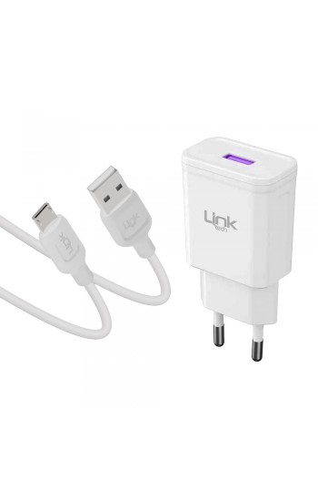 LinkTech T441e 18W QC3.0 Hızlı Şarj Aleti ve Micro USB Kablo Set…