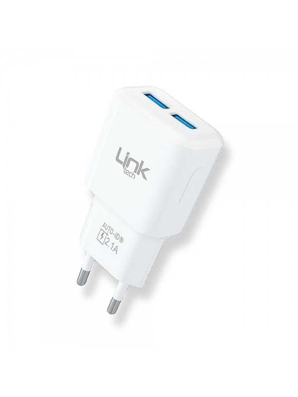 LinkTech T445 Auto-ID Özellikli 2x USB 2.1A Şarj Adaptörü