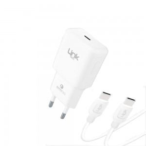 LinkTech T465e Eco 20W PD3.0 QC3.0 Type-C to Type-C Şarj Aleti Set
