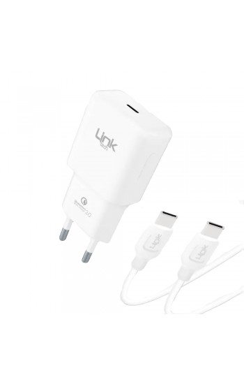 LinkTech T465e Eco 20W PD3.0 QC3.0 Type-C to Type-C Şarj Aleti Set&hellip;