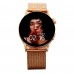 Logia GT2 38mm Çinko Alaşım Kasa Metal Kordon Akıllı Saat - Rose Gold