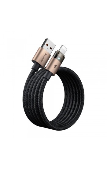 Mcdodo CA-6911 USB-A to Lightning Transparent Cable With Charging Light Go…
