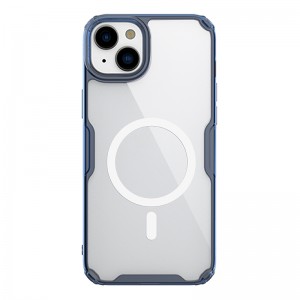 Nillkin iPhone 15 Magsafe Özellikli Nature TPU Kapak - Mavi