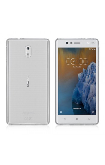 Nokia 3 Kılıf Soft Silikon Şeffaf Arka Kapak…