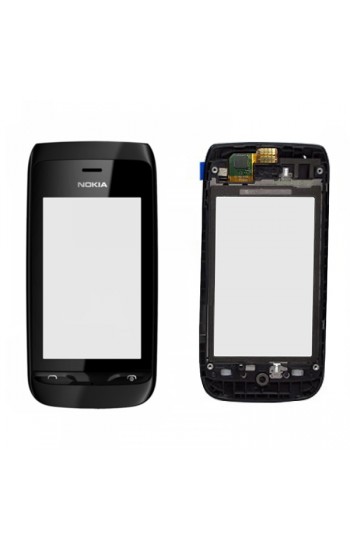 Nokia Asha 308 309 Dokunmatik Lens Ön Panel Çıtalı Ori - Siyah&hellip;