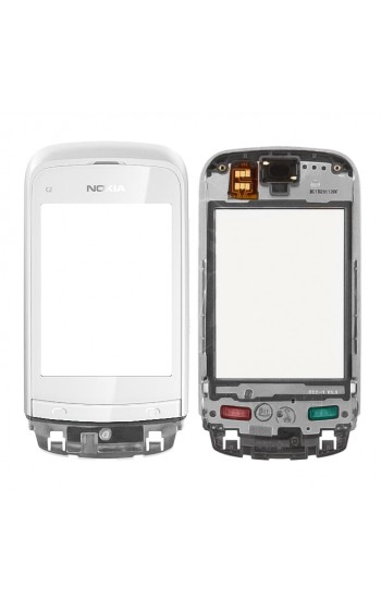 Nokia C2-06 Dokunmatik Lens Ön Panel Orj - Beyaz&hellip;