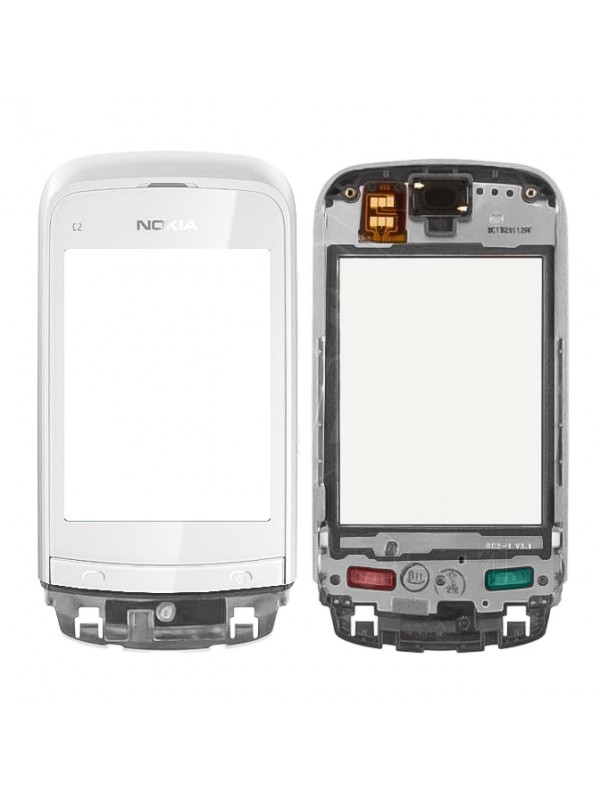 Nokia C2-06 Dokunmatik Lens Ön Panel Orj - Beyaz&hellip;