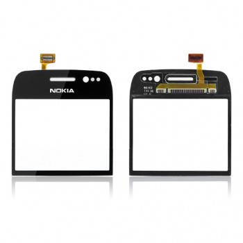 Nokia E6 Dokunmatik Ön Cam Orj - Siyah
