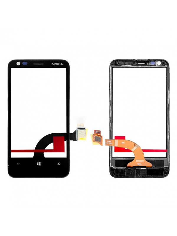 Nokia Lumia 620 Dokunmatik Çıtalı Ön Panel - Siyah&hellip;