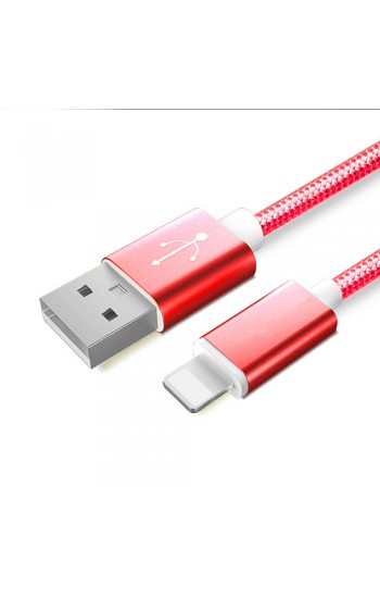 NoTech iPhone Lightning Kırılmaz USB Kablo 1.5mt Kırmızı…