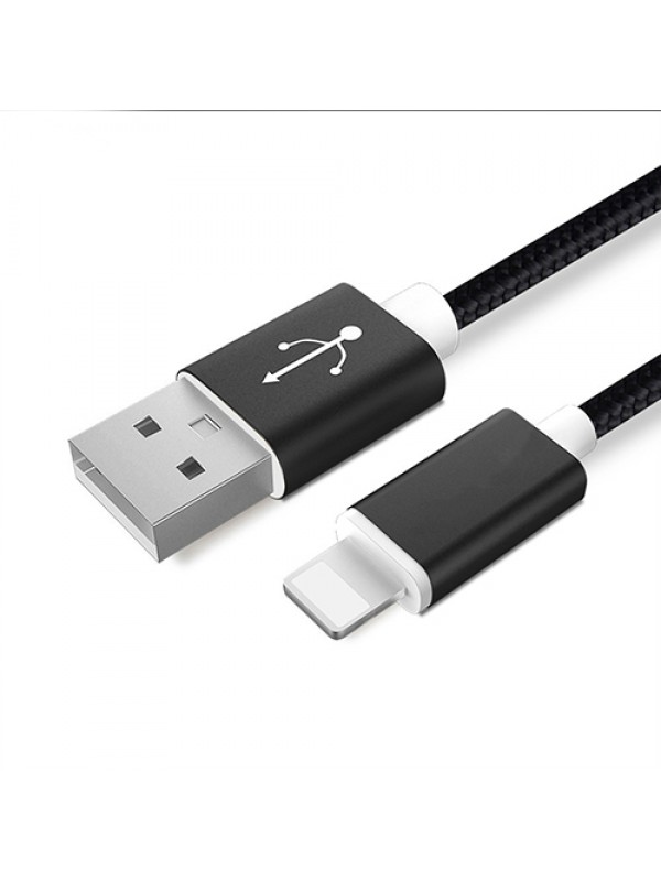 NoTech iPhone Lightning Kırılmaz USB Kablo 1.5mt Siyah