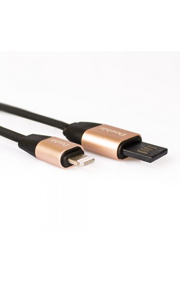 NoTech iPhone Lightning Şarj ve Data Kablosu Çift Yönlü USB 2.1A Siyah&hellip;
