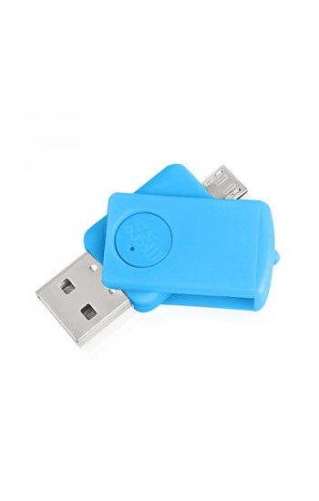 NoTech Micro + USB Kart Okuyucu OTG Smart Mavi…