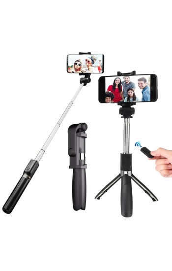 Notech SLF-L01 Selfie Stick 360 Derece Dönebilen Bluetooth ve Tripod Öze…