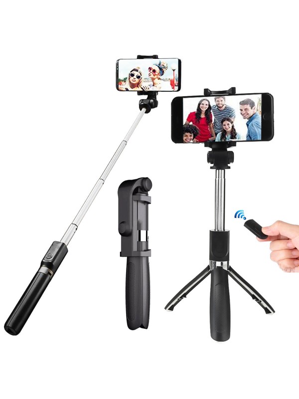 Notech SLF-L01 Selfie Stick 360 Derece Dönebilen Bluetooth ve Tripod Öze…