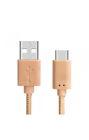 NoTech Type-C (USB-C) Kırılmaz USB Kablo 20cm Gold…