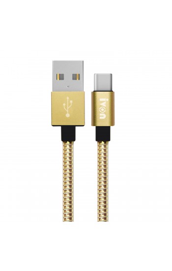 NoTech Type-C Zinc Alloy Metal Dayanıklı 2.4A USB Kablo Gold&hellip;