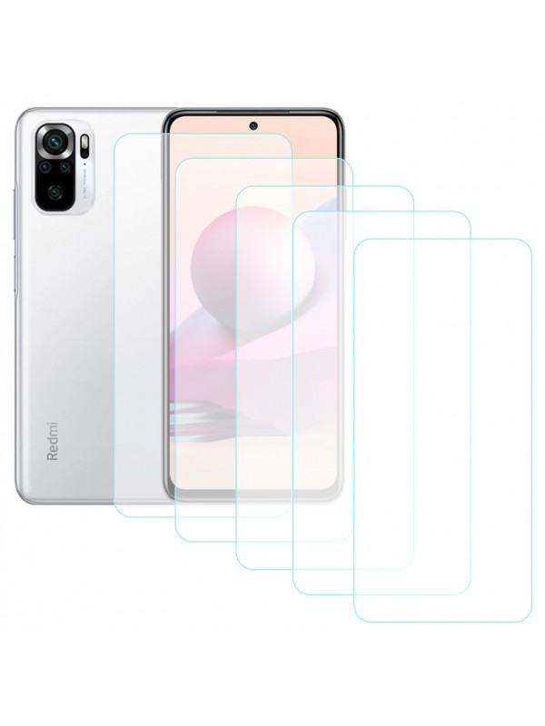 Notech Xiaomi Redmi Note 10 / 10s Temperli Cam Ekran Koruyucu 5li Eko Paket