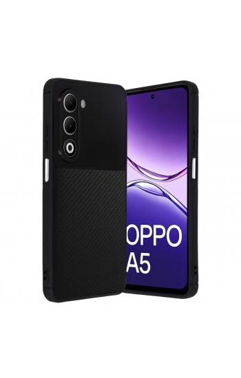 Oppo A5 4G Kılıf Focus Carbon Desen Silikon Kapak