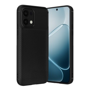 Oppo A6 Pro 4G Kılıf Focus Carbon Desen Silikon Kapak
