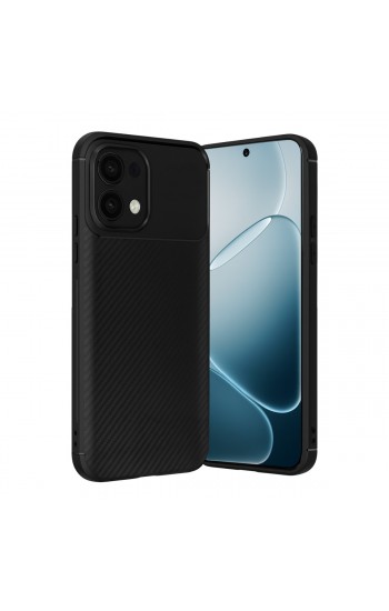 Oppo A6 Pro 4G Kılıf Focus Carbon Desen Silikon Kapak