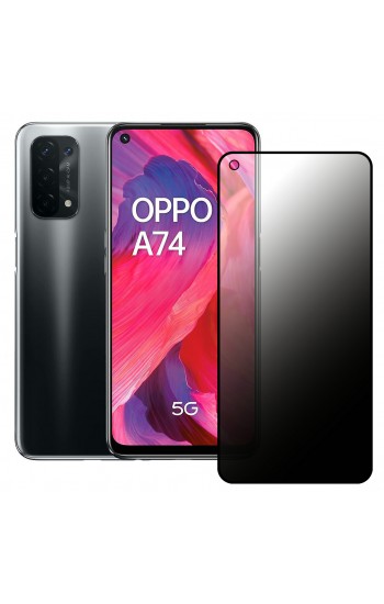 Oppo A74 Hayalet Privacy Gizli Cam Ekran Koruyucu Siyah…