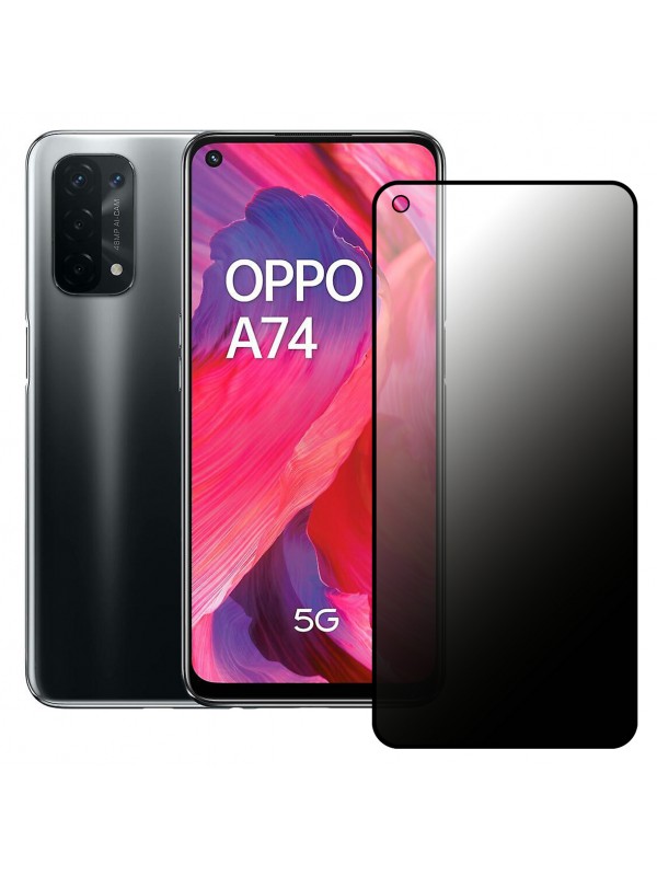 Oppo A74 Hayalet Privacy Gizli Cam Ekran Koruyucu Siyah…