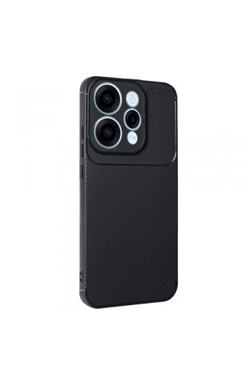 Oppo Reno 15 / Reno 15F / Reno 15 FS Kılıf Focus Carbon Desen Silikon Kapak Oppo Reno 15 / Reno 15F / Reno 15 FS Kılıf Focus Carbon Desen Silikon Kapak