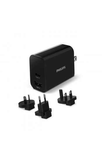 Philips DLP2621T 30W USB-A + Type-C Şarj Adaptörü Siyah…