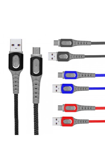 Powermaster 3780 Micro USB Metal Şarj ve Data Kablosu 1mt 5A (XF-42)…