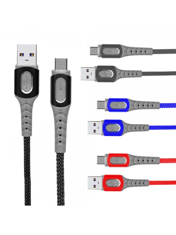 Powermaster 3780 Micro USB Metal Şarj ve Data Kablosu 1mt 5A (XF-42)…