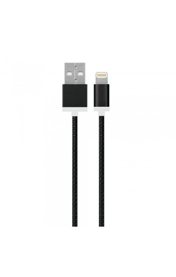 PSL C07 iPhone Lightning Şarj Kablosu Siyah Hasır-Örgü Ekstra Dayanık…