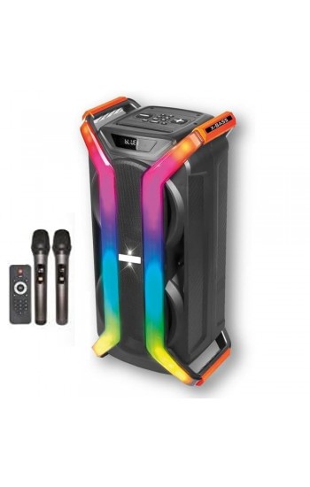 PSL Saffi BT005 40W RGB Led Kumanda + 2x Mikrofon Bluetooth Hoparlör