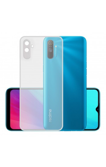 Realme C3i Kılıf FitCase Toz Koruma Tıpalı Şeffaf Arka Kapak…