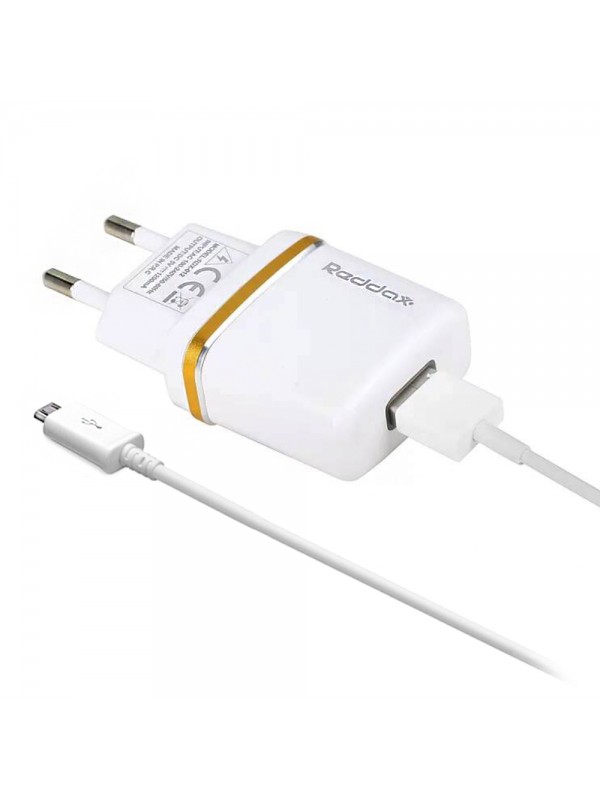 Reddax Micro USB Kablolu Seyahat Şarj Aleti 1.2A Beyaz&hellip;