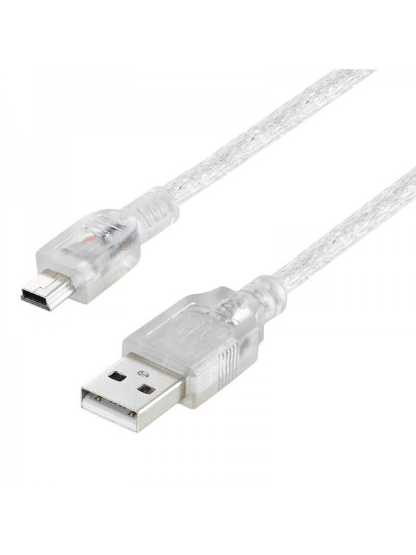 S-Link SL-UK55 USB 2.0 Şeffaf USB Am/Mini 5 Pin Kablo 5 Metre&hellip;