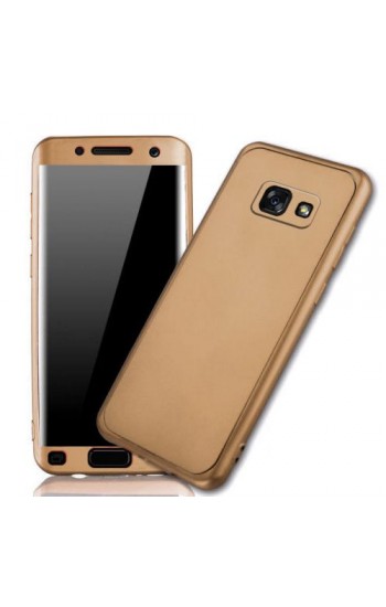 Samsung A7 2017 (A720) 360 Derece Slim Premium Silikon Kılıf Gold&hellip;
