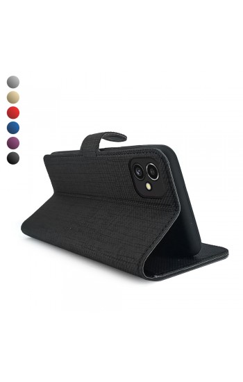 Samsung Galaxy A04 Kılıf FitCase Fabric Kapaklı Cüzdanlı…