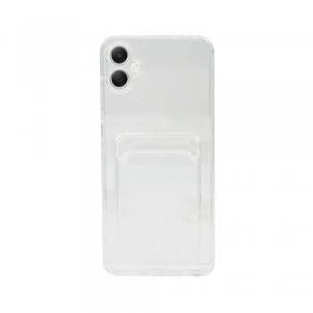 Samsung Galaxy A05 Kılıf Cardy Şeffaf Kartlık Cepli Kapak