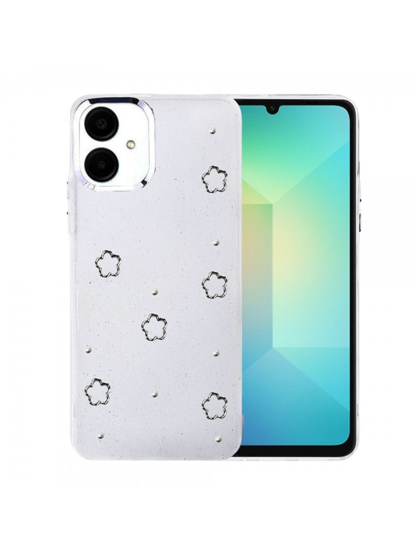 Samsung Galaxy A06 / A07 Kılıf Fiyonk Desenli Şeffaf Kapak&hellip;