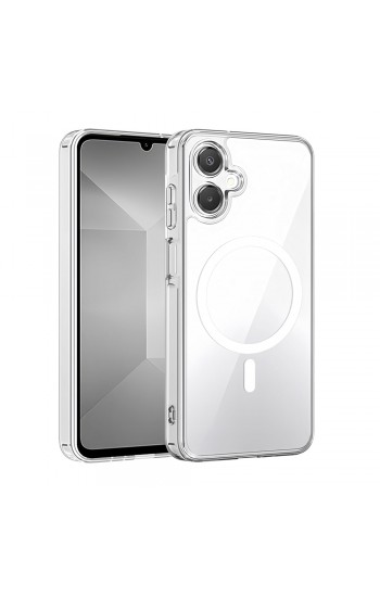 Samsung Galaxy A07 Kılıf Magsafe Özellikli Şeffaf Silikon Kapak… Samsung Galaxy A07 Kılıf Magsafe Özellikli Şeffaf Silikon Kapak…