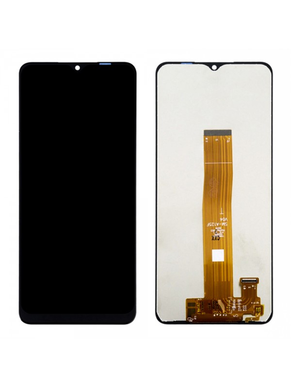 Samsung Galaxy A12 A125 LCD Ekran Dokunmatik Çıtasız Servis Orj - Siyah&hellip;